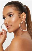 Image result for Silver Big Button Earrings with Diamonds