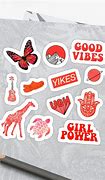 Image result for Aesthtic Red Bubble Stickers