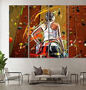 Image result for Climbing Wall Art