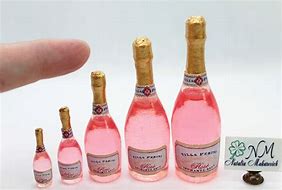 Image result for Mini Pink Champagne Bottles