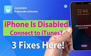 Image result for iPhone Is Disabled Connect to iTunes