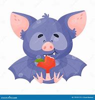 Image result for Bat Eating Fruit Cartoon