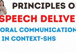 Image result for Communication Delivery Speech