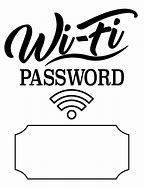 Image result for Wi-Fi Guest Password Sign Free Printable