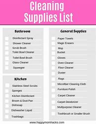 Image result for Cleaning Materials List with Pictures