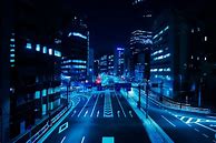 Image result for Neon Blue City Aesthetic