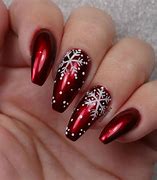 Image result for Winter Nail Art Red
