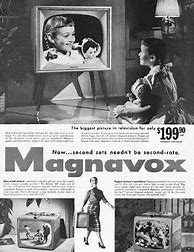 Image result for Wood-Paneled Magnavox TV