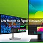 Image result for Acer Monitor No Signal