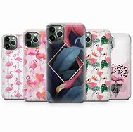 Image result for Flamingo Phone Case Purple and Black
