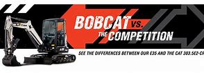 Image result for Excavator vs Bobcat