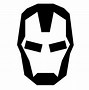 Image result for Iron Man Face Black and White