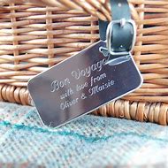 Image result for Silver Luggage Tags