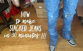 Image result for Stacked Jeans DIY