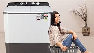 Image result for Round Lint Collector in Semi-Automatic Washing Machine