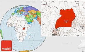 Image result for Uganda World Map