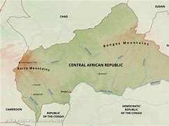 Image result for Central Africa Physical Map