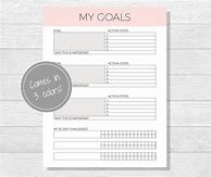 Image result for 30-Day Goals Template