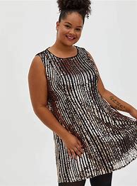 Image result for Black and Gold Sequin Dress Plus Size