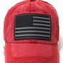 Image result for Red Baseball Cap with American Flag