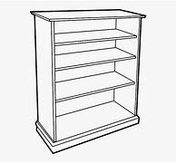 Image result for Bookshelf with Things On Clip Art Black and White