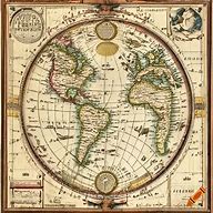 Image result for Antique World Map