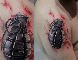 Image result for Exploding Grenade Tattoo