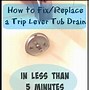 Image result for tub trip levers repair