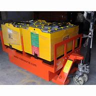 Image result for Forklift Battery Changing Trolley