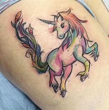 Image result for Unicorn Head Tattoo