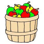 Image result for Apple Basket PNG