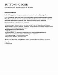 Image result for Patient Advocate Letter