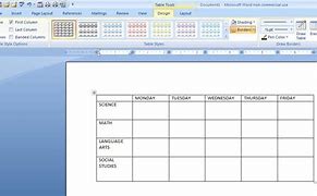 Image result for Microsoft Word Table Templates