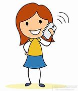 Image result for Talking On Cell Phone Clip Art