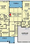 Image result for 2 Story Plans with Master On Main Floor