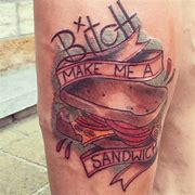 Image result for Knuckle Sandwich Tattoo