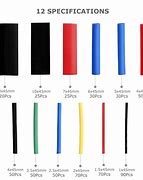 Image result for heat shrinkable tube colors charts
