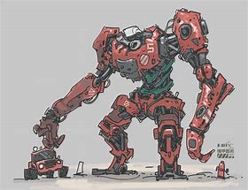 Image result for Giant Mech Drawing