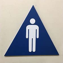 Image result for Men Restroom Sign Triangle