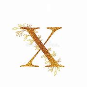 Image result for Gold Alphabet X