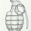 Image result for Hand Grenade Drawing