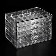 Image result for Mini Clear Make Up Hinged Case