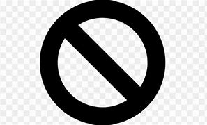 Image result for No Symbol Black and White