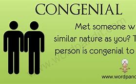 Image result for congenial