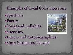Image result for Local Color Literature