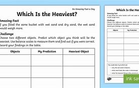 Image result for Heavy Heavier Heaviest Worksheet Grade 1