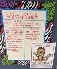 Image result for Word Work Anchor Chart
