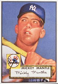 Image result for Mickey Mantle Baseball Card