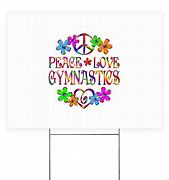 Image result for Peace Love Gymnastics Sticker