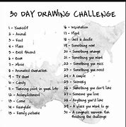 Image result for 30 Days Drawing Challenge List